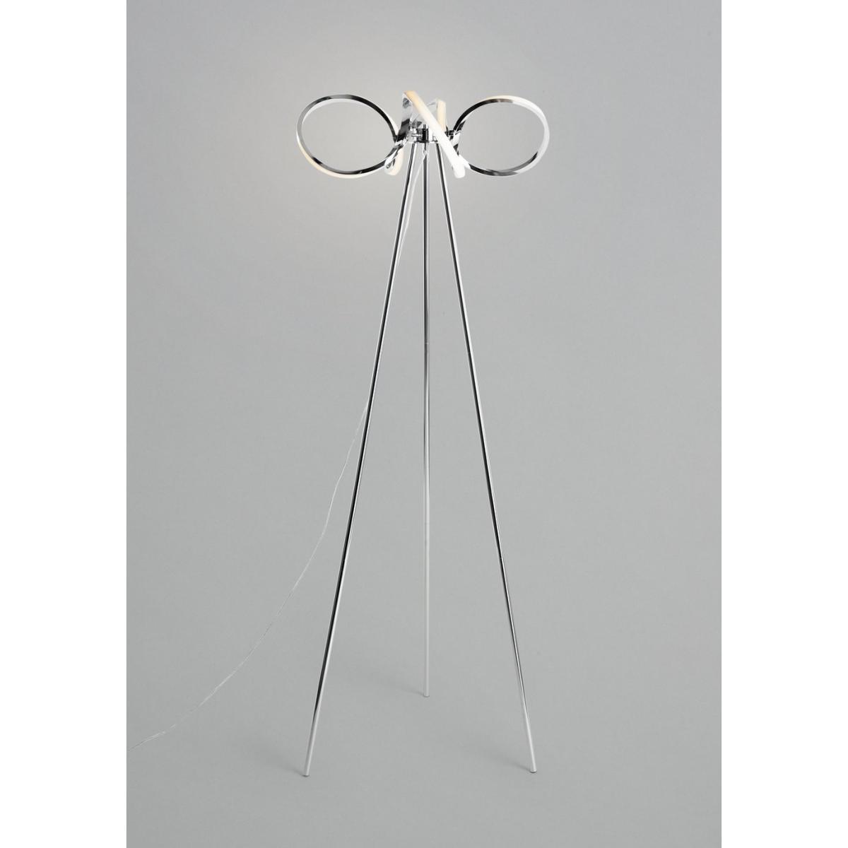 Habitat Spiral LED Tripod Floor Lamp - Chrome – image 3