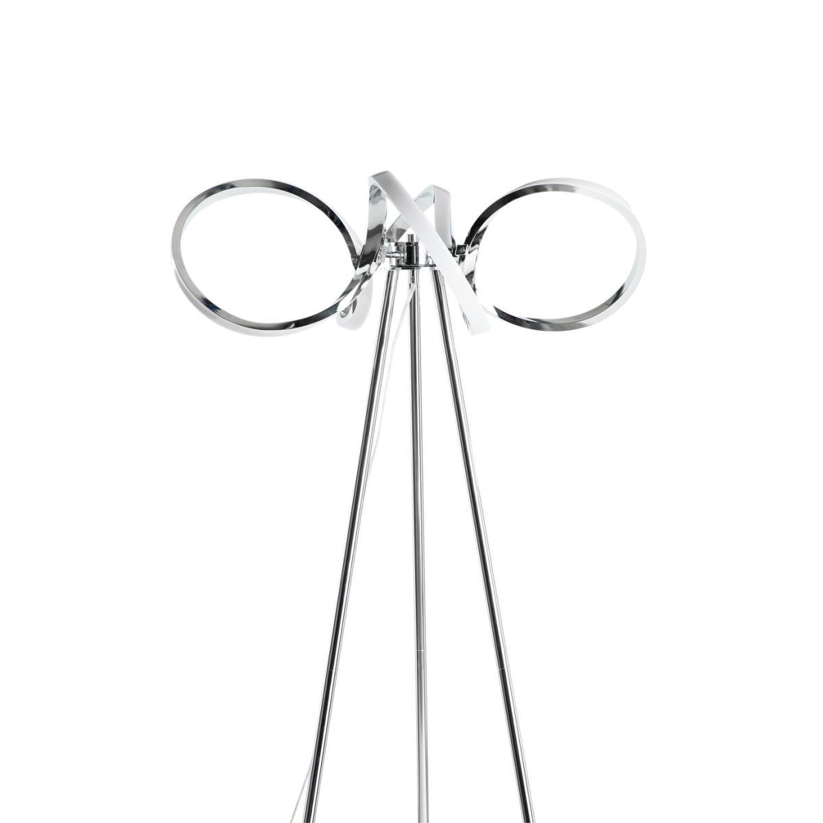 Habitat Spiral LED Tripod Floor Lamp - Chrome – image 7
