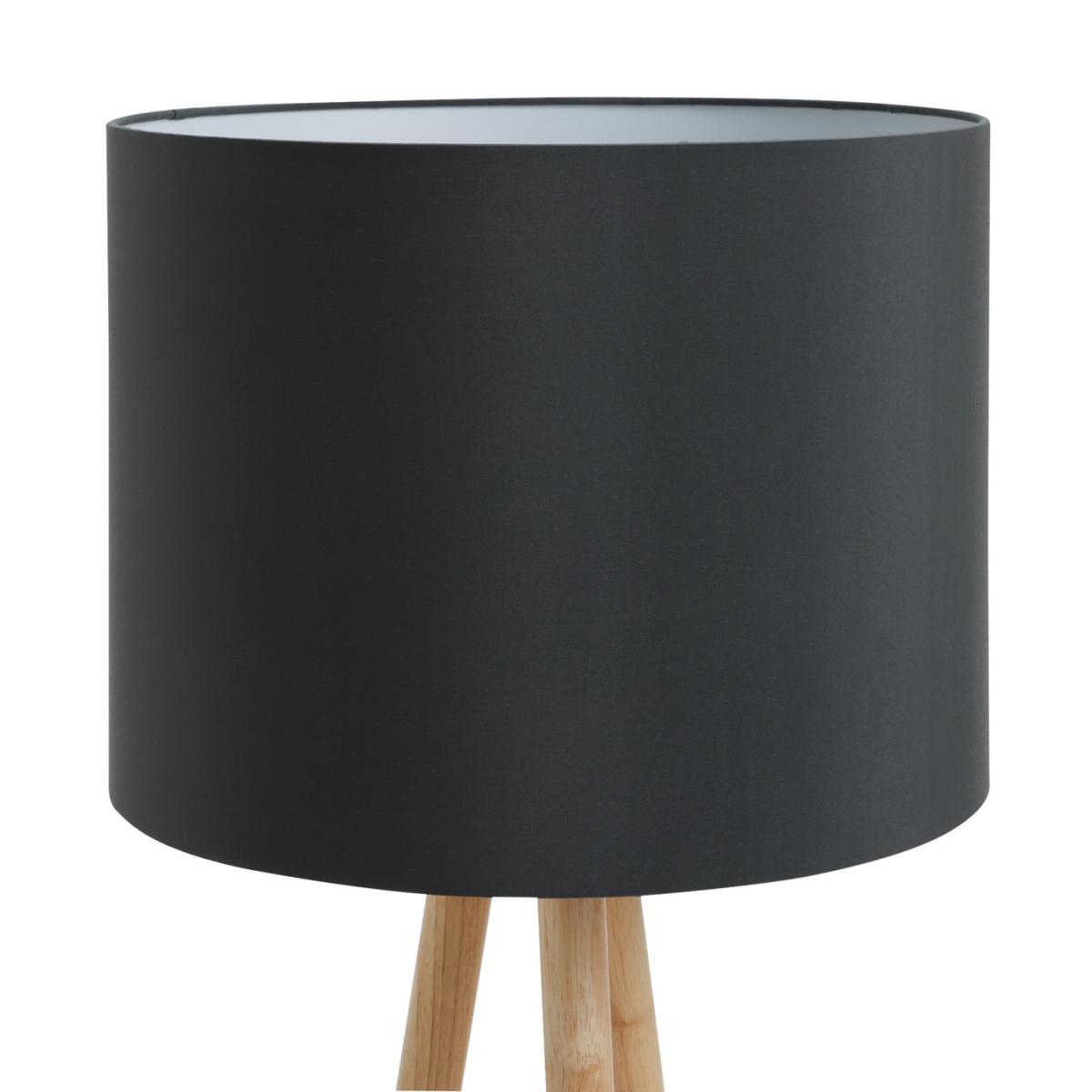 Habitat Wooden Tripod Floor Lamp - Wood and Grey – image 6