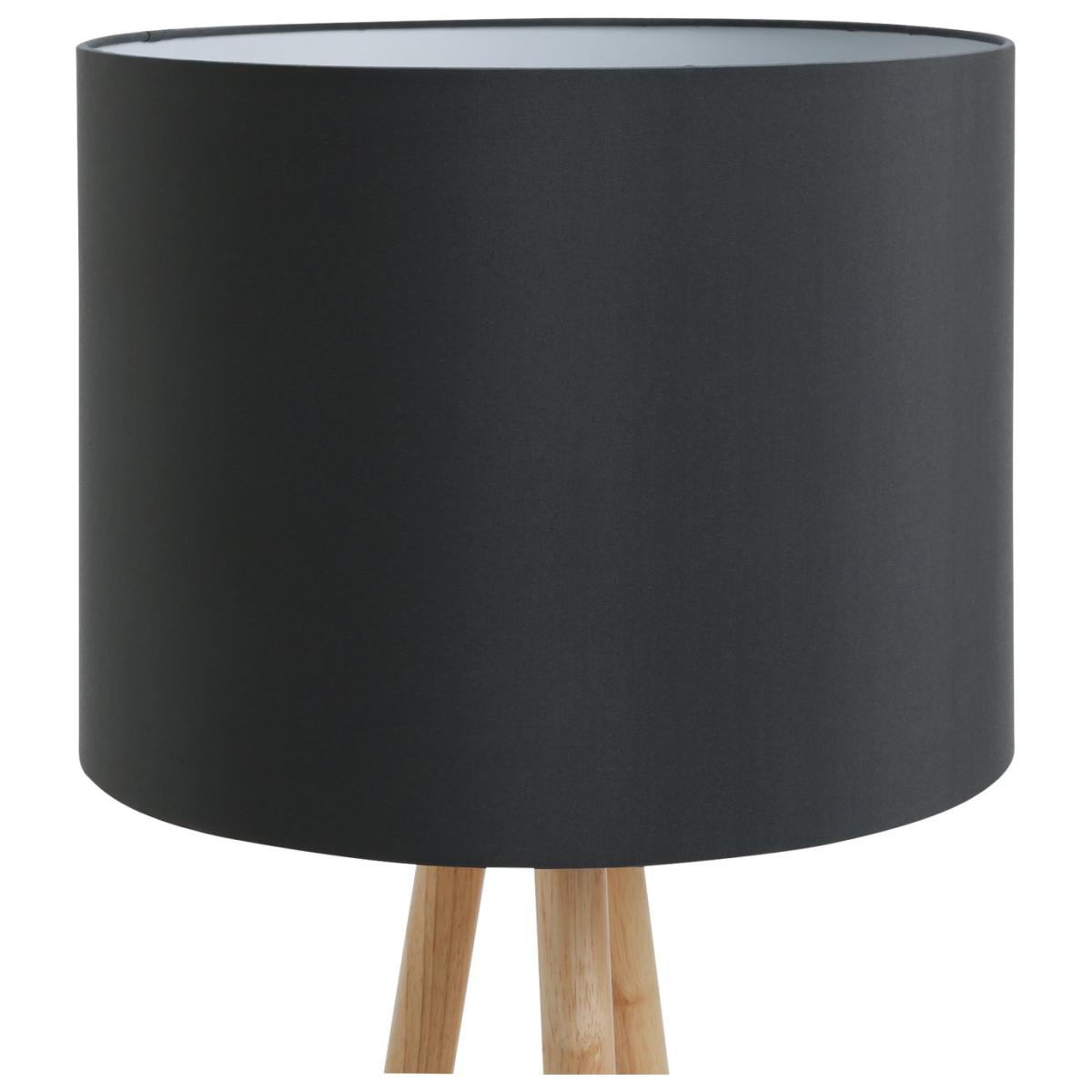 Habitat Wooden Tripod Floor Lamp - Wood and Grey – image 7