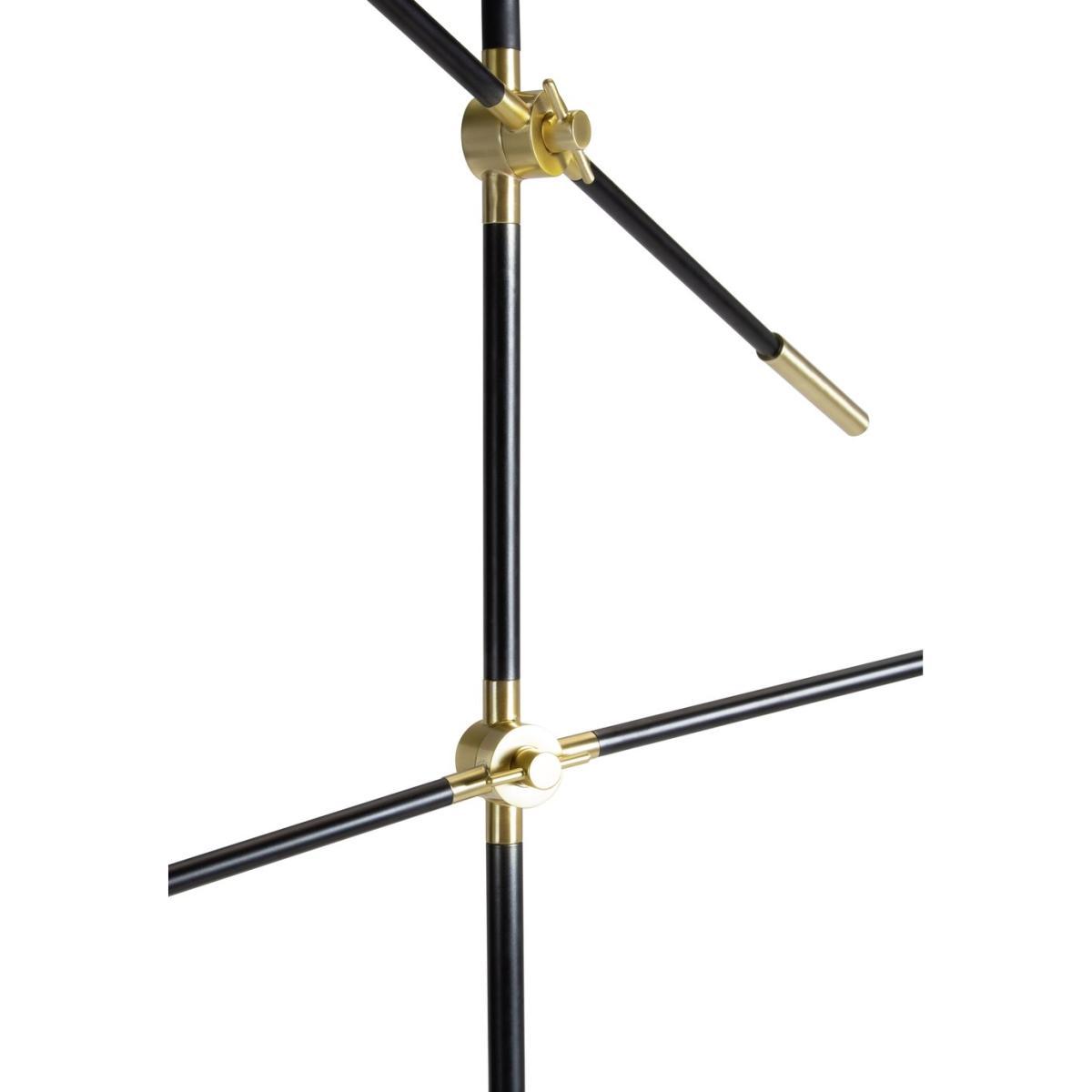 Habitat Jalonee Double Arm Floor Lamp - Black & Brass – image 5