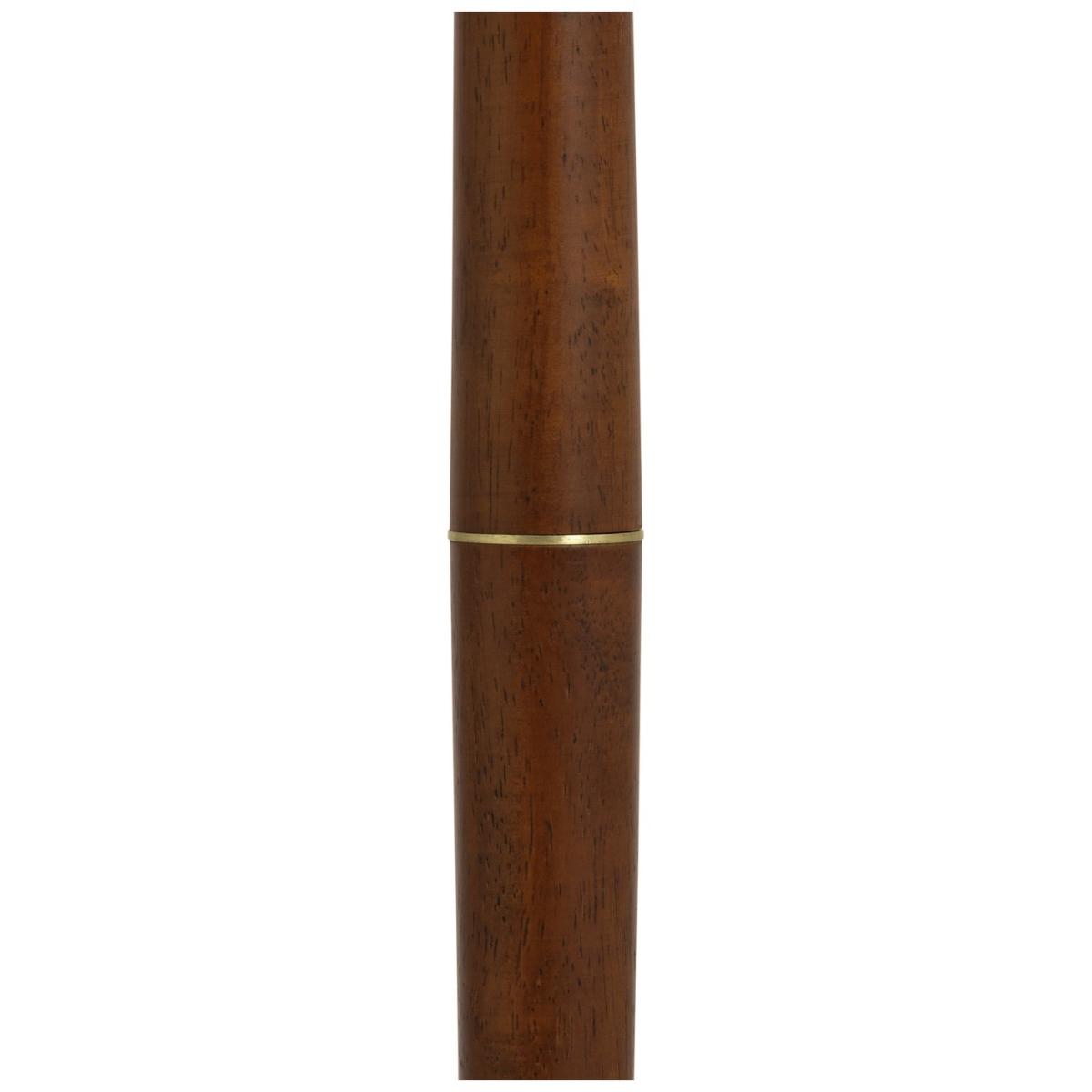 Habitat Wooden and Brass Stick Floor Lamp - Off White – image 4