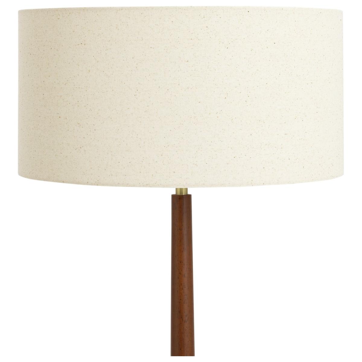 Habitat Wooden and Brass Stick Floor Lamp - Off White – image 5