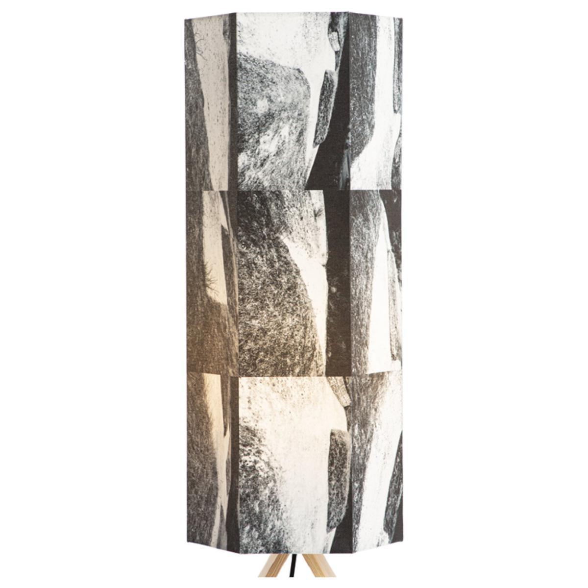 Habitat Whiteleaf Printed Column Floor Lamp - Black & White – image 8