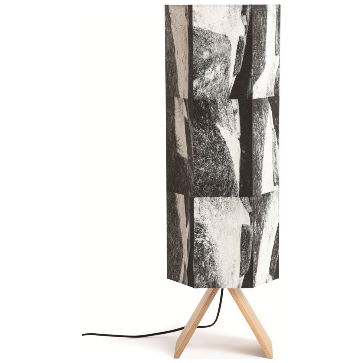 Habitat Whiteleaf Printed Column Floor Lamp - Black & White – image 10
