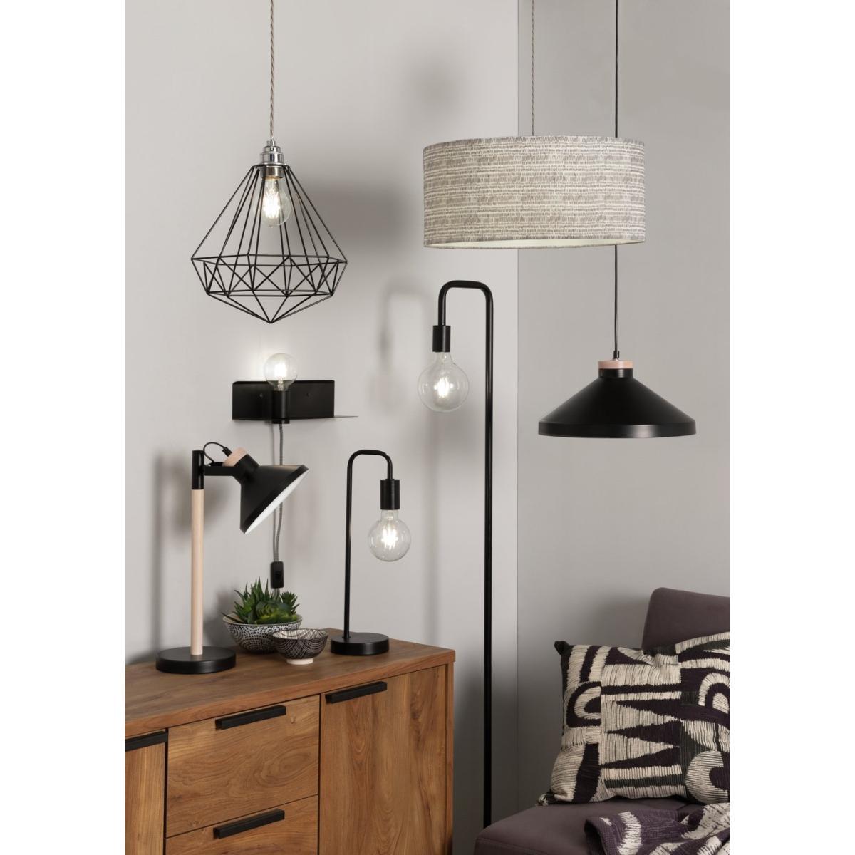Habitat Rayner Industrial Floor Lamp - Black – image 4