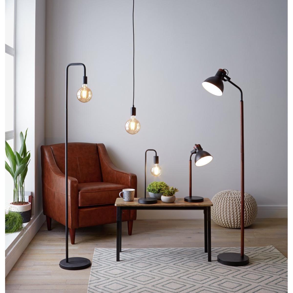 Habitat Rayner Industrial Floor Lamp - Black – image 6