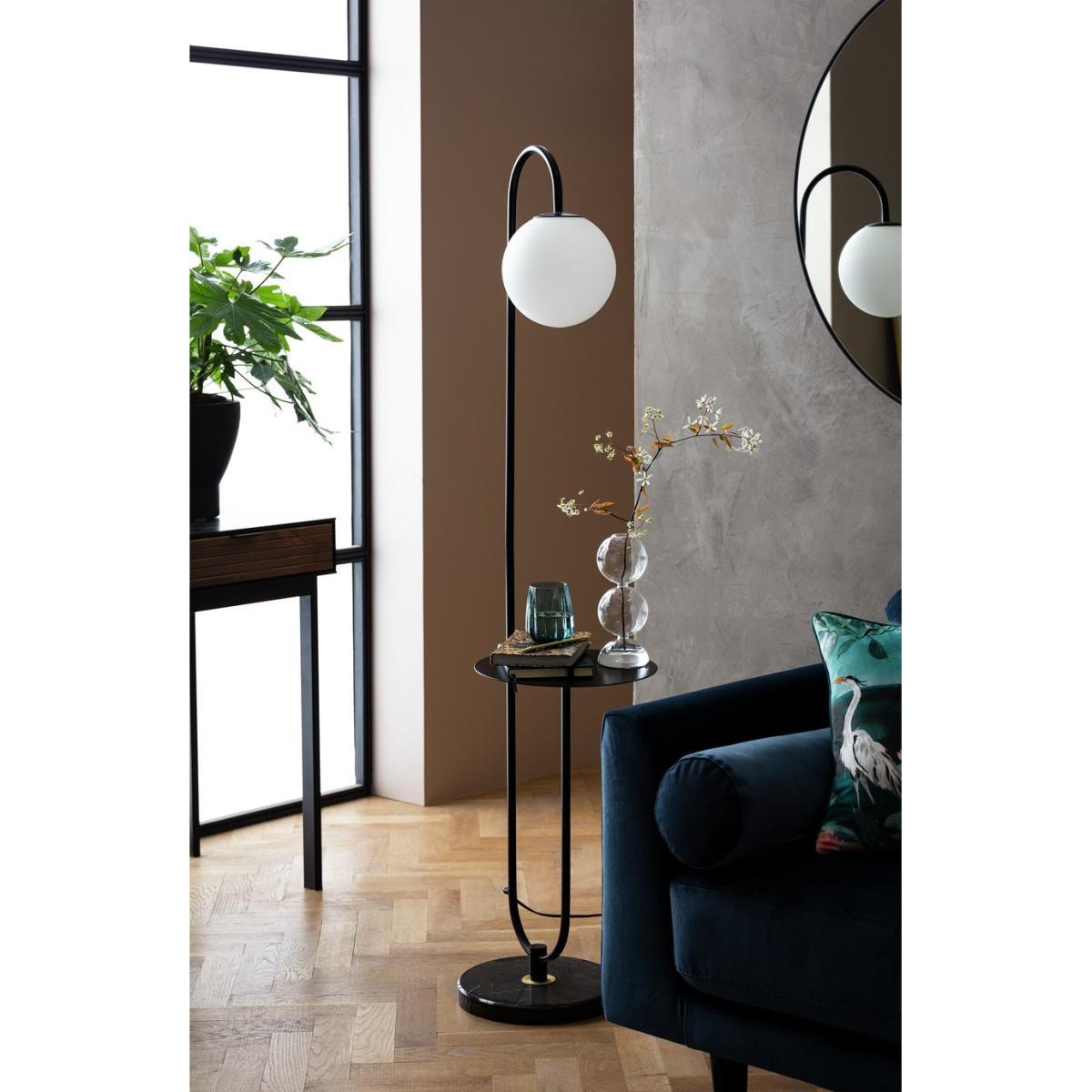 Habitat Sagara Opal Shelf Floor Lamp - Black – image 2