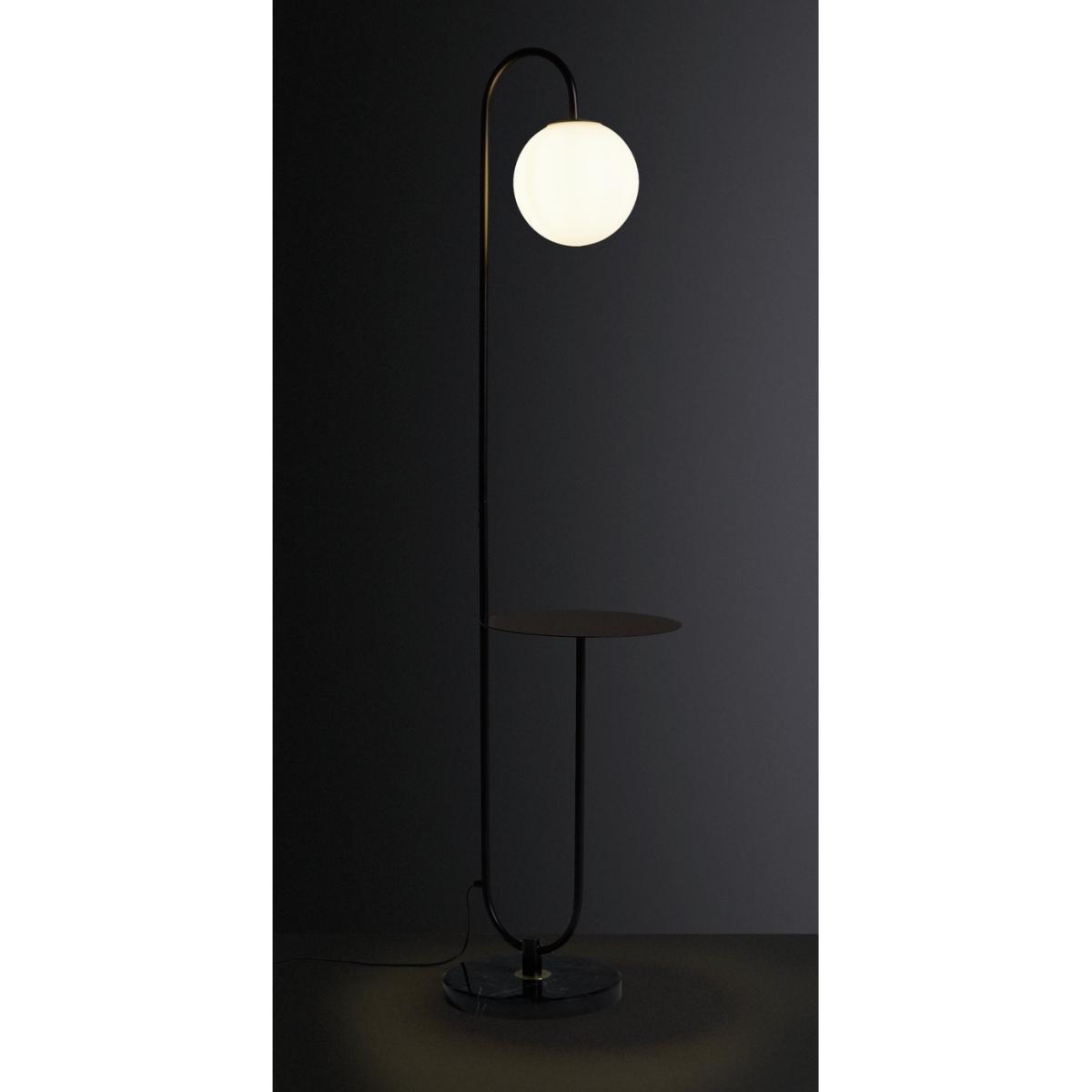 Habitat Sagara Opal Shelf Floor Lamp - Black – image 3
