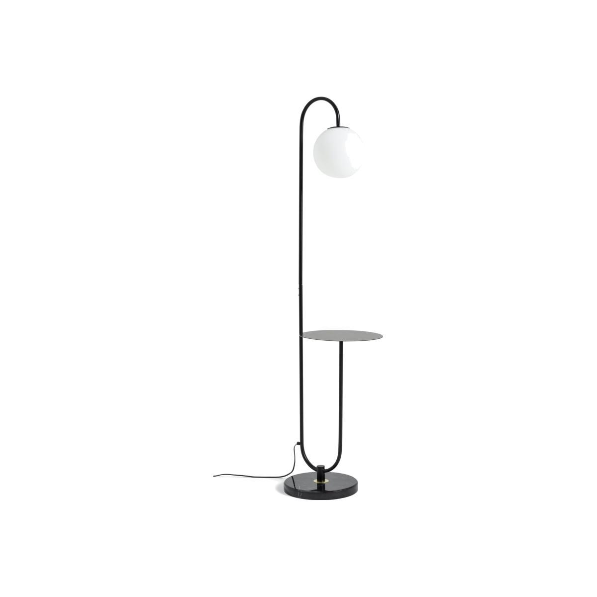 Habitat Sagara Opal Shelf Floor Lamp - Black – image 1