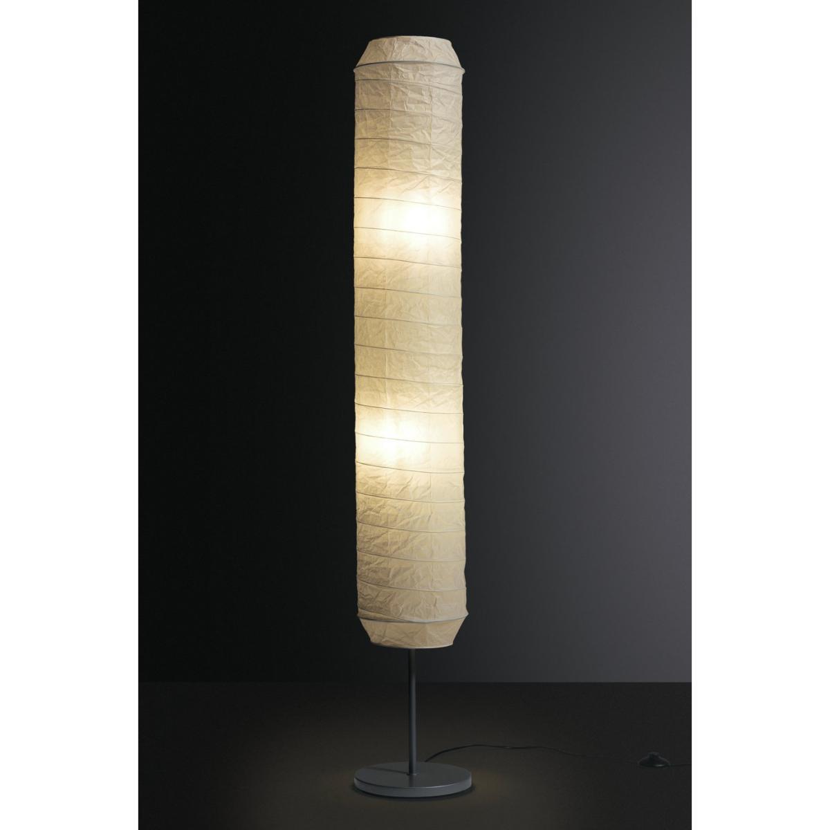 Habitat Cylinder Paper Floor Lamp - White – image 2