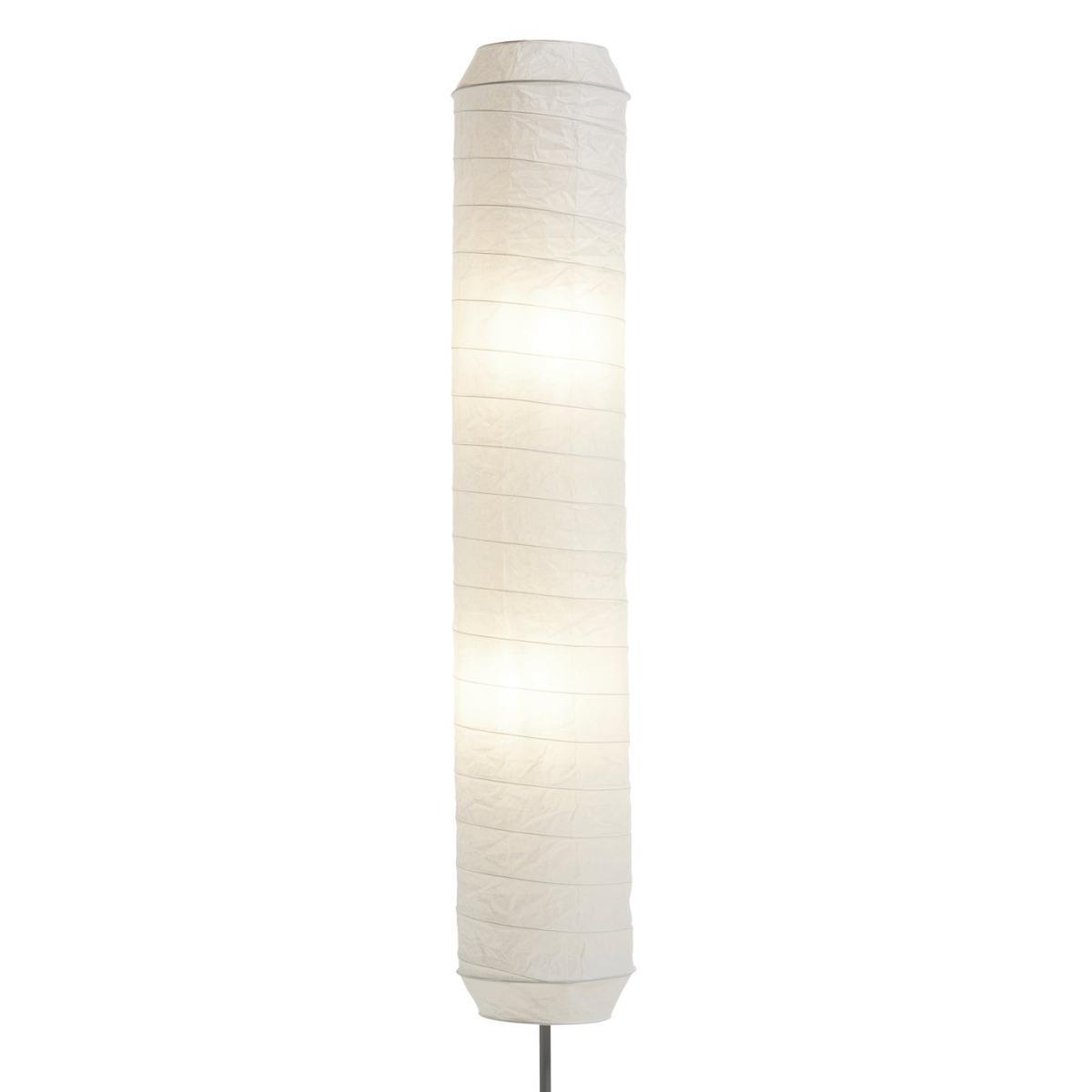 Habitat Cylinder Paper Floor Lamp - White – image 7