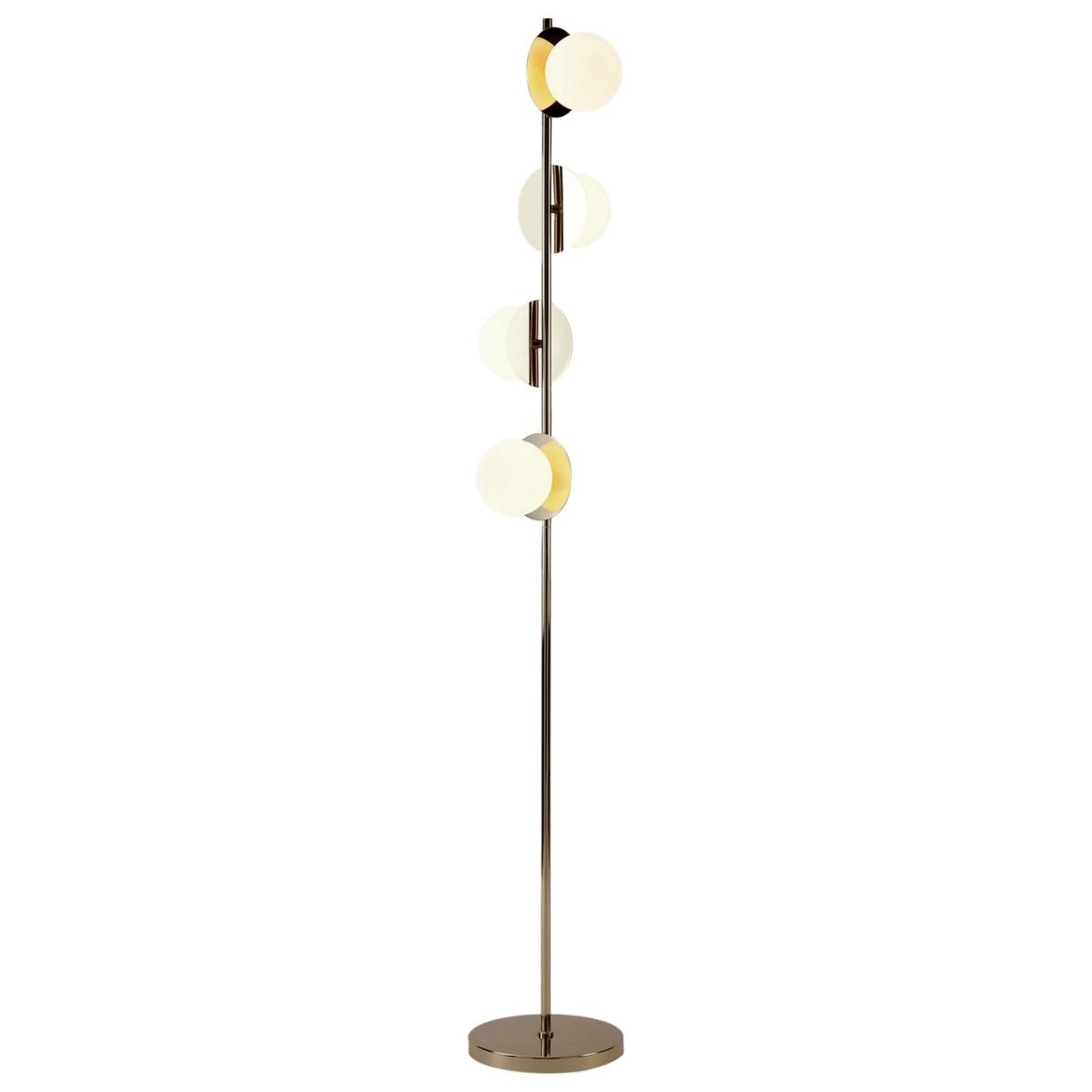 houseof Opal Disk Stick Floor Lamp - Brass – image 3