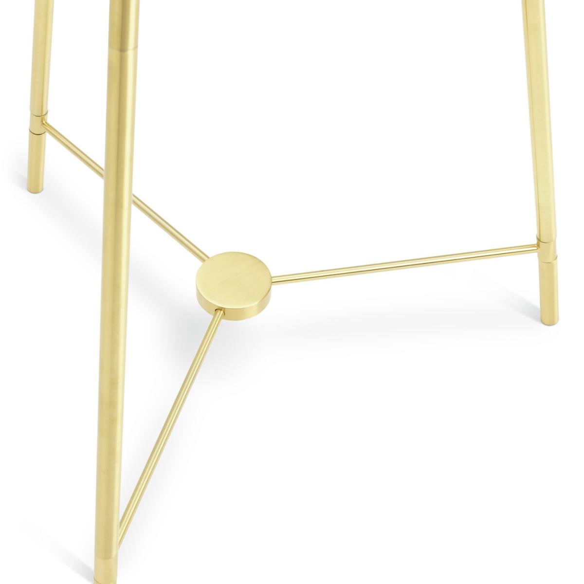 Habitat Brushed Tripod Floor Lamp - Brass & Natural – image 4