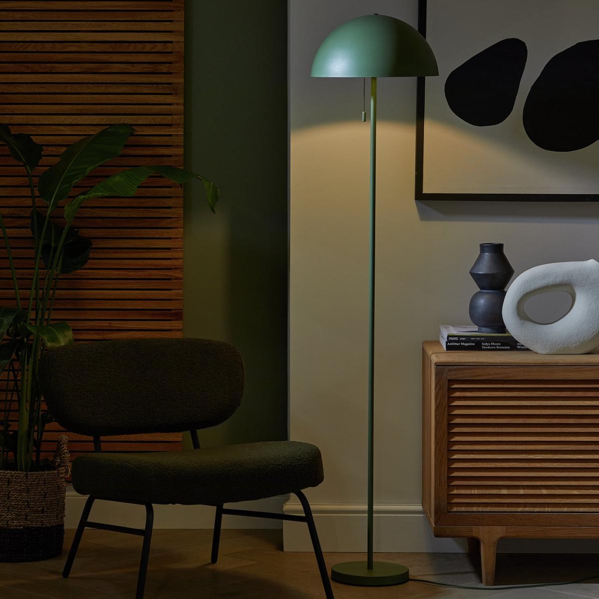 Habitat Modern Mushroom Floor Lamp - Green – image 2