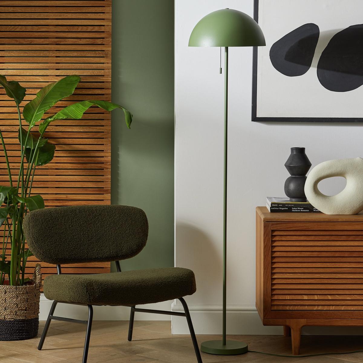 Habitat Modern Mushroom Floor Lamp - Green – image 1