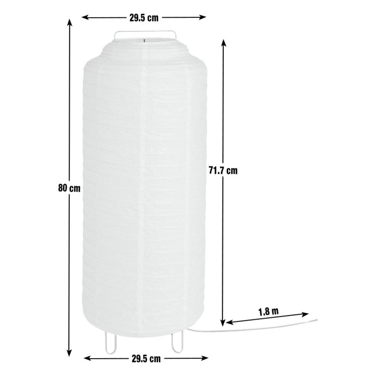 Habitat Boulle Japonais Paper Statement Floor Lamp - White – image 3