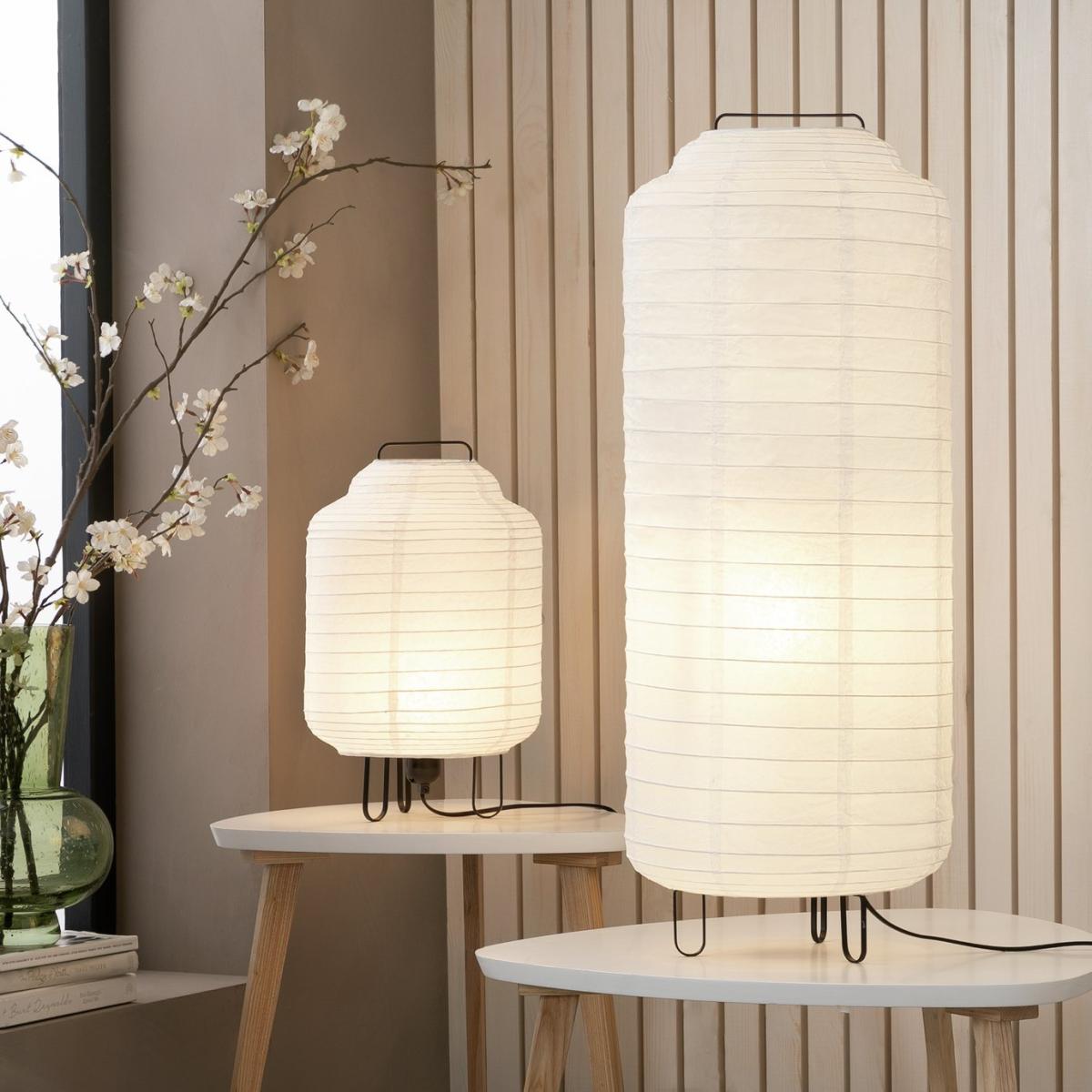 Habitat Boulle Japonais Paper Statement Floor Lamp - White – image 9