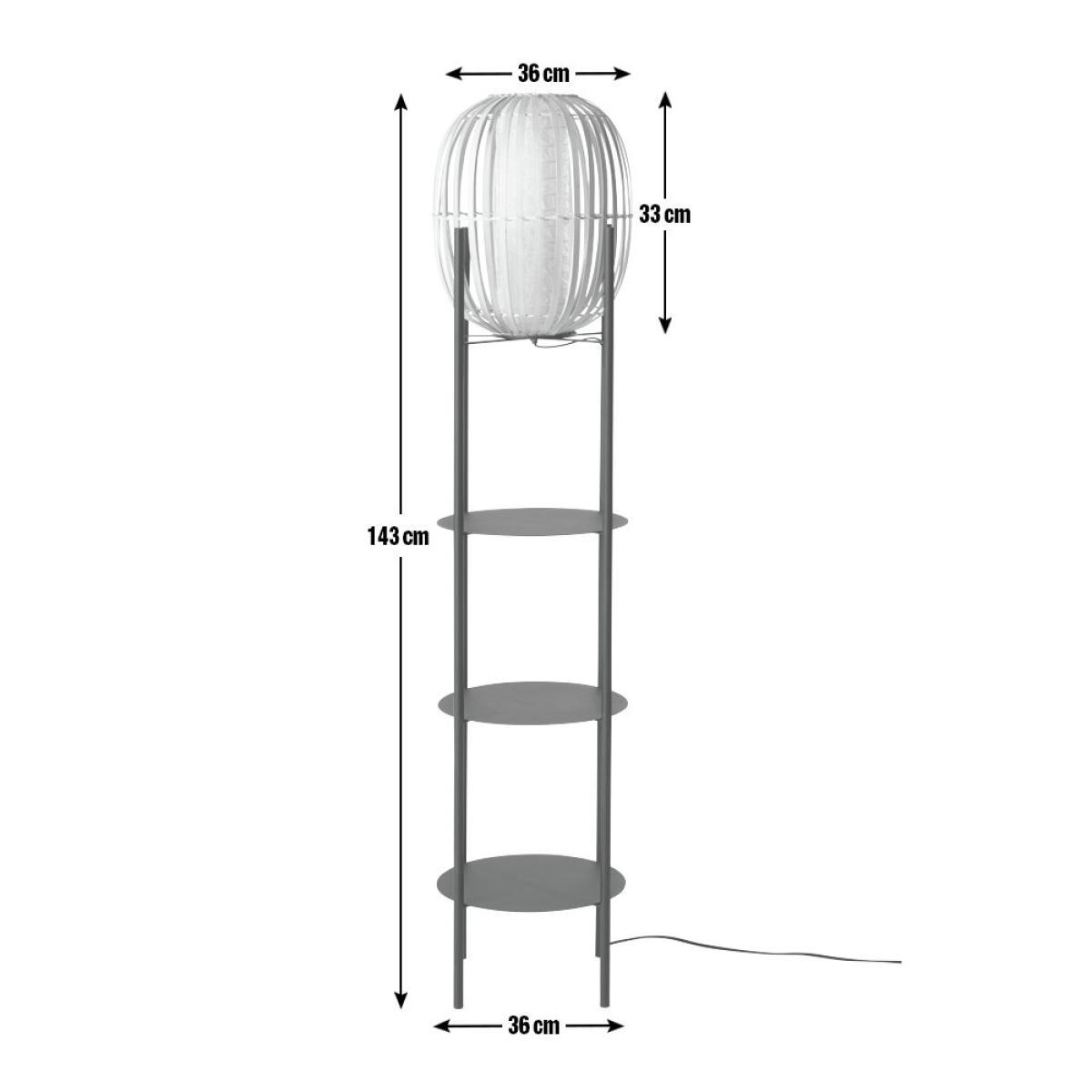 Habitat Aoki Bamboo Shelved Floor Lamp – image 8