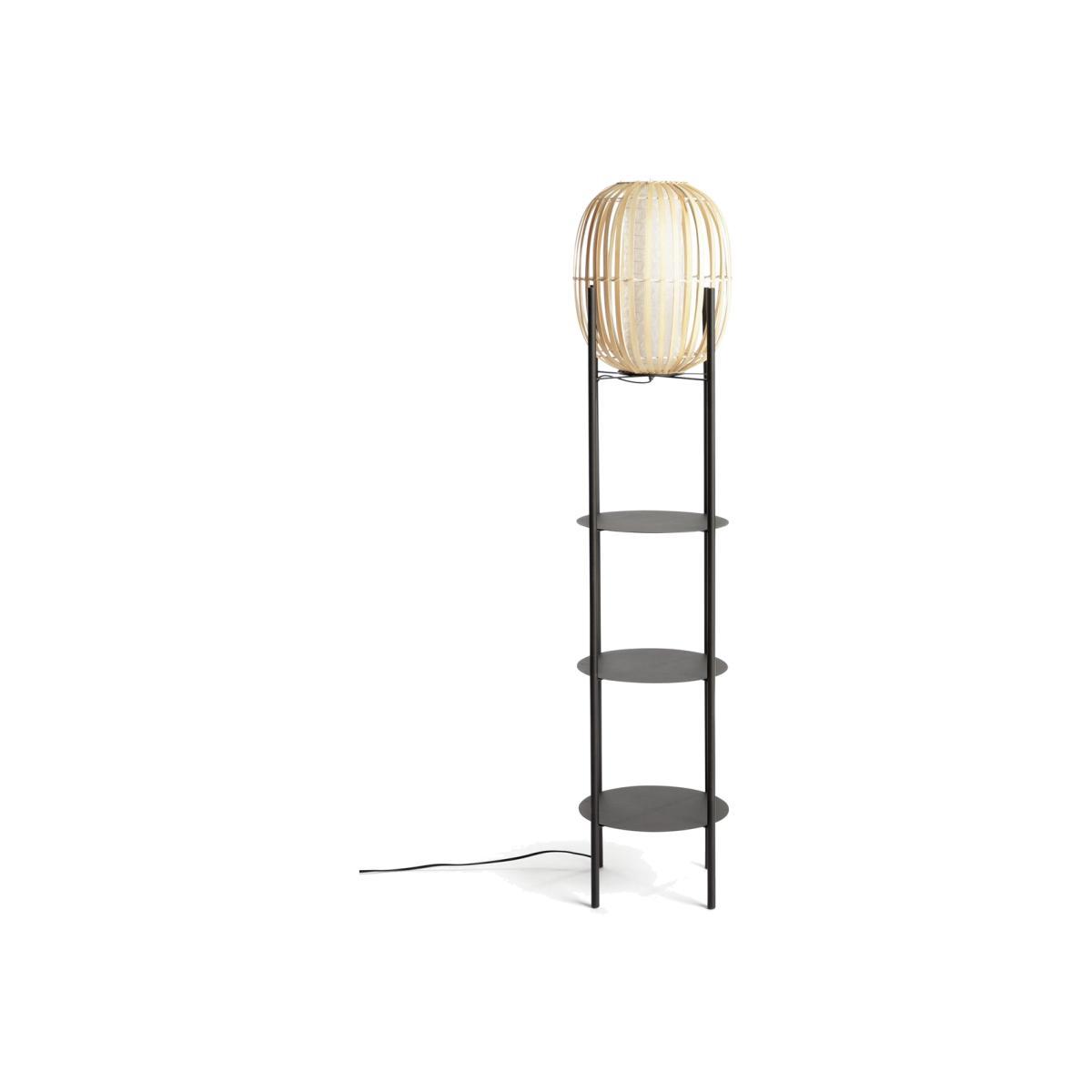 Habitat Aoki Bamboo Shelved Floor Lamp – image 1