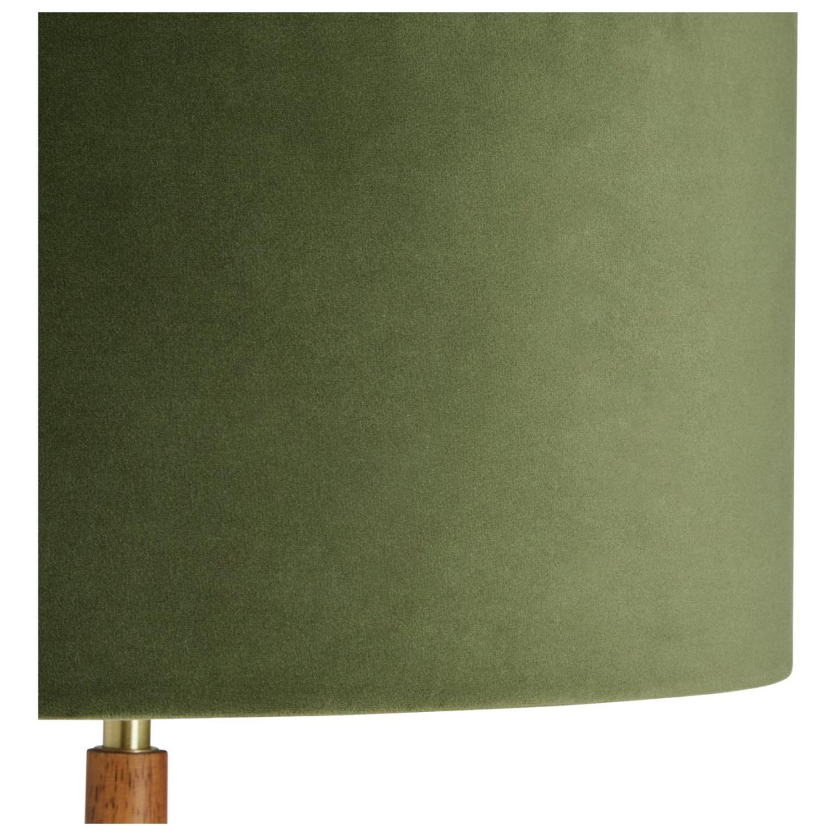 Habitat Tapered and Velvet Stick Floor Lamp - Green & Wood – image 4