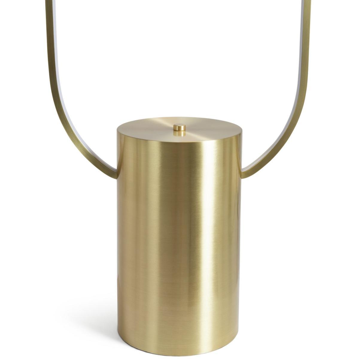 Habitat Pill LED Floor Lamp - Brushed Brass – image 4