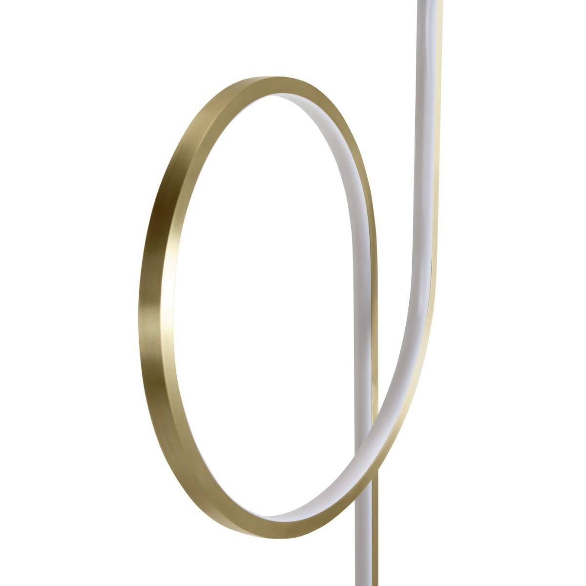 Habitat Pill LED Floor Lamp - Brushed Brass – image 5