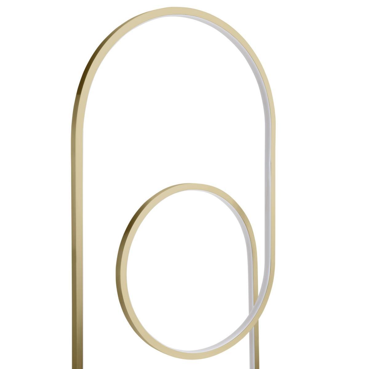 Habitat Pill LED Floor Lamp - Brushed Brass – image 7