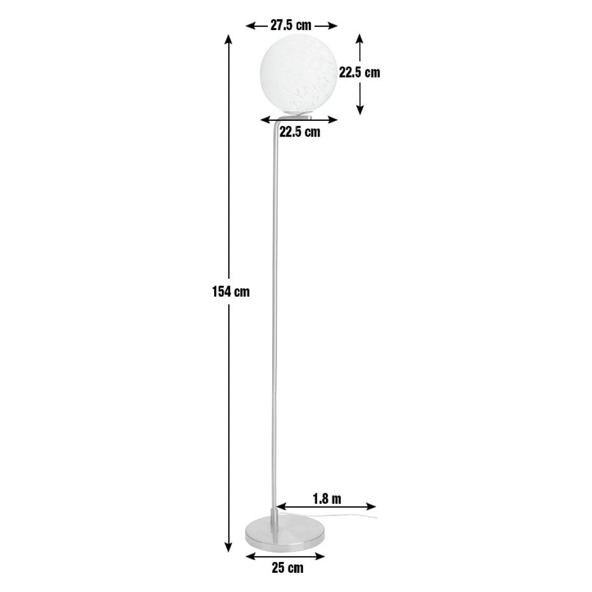 Habitat Confetti Floor Lamp - Nickel & White – image 10