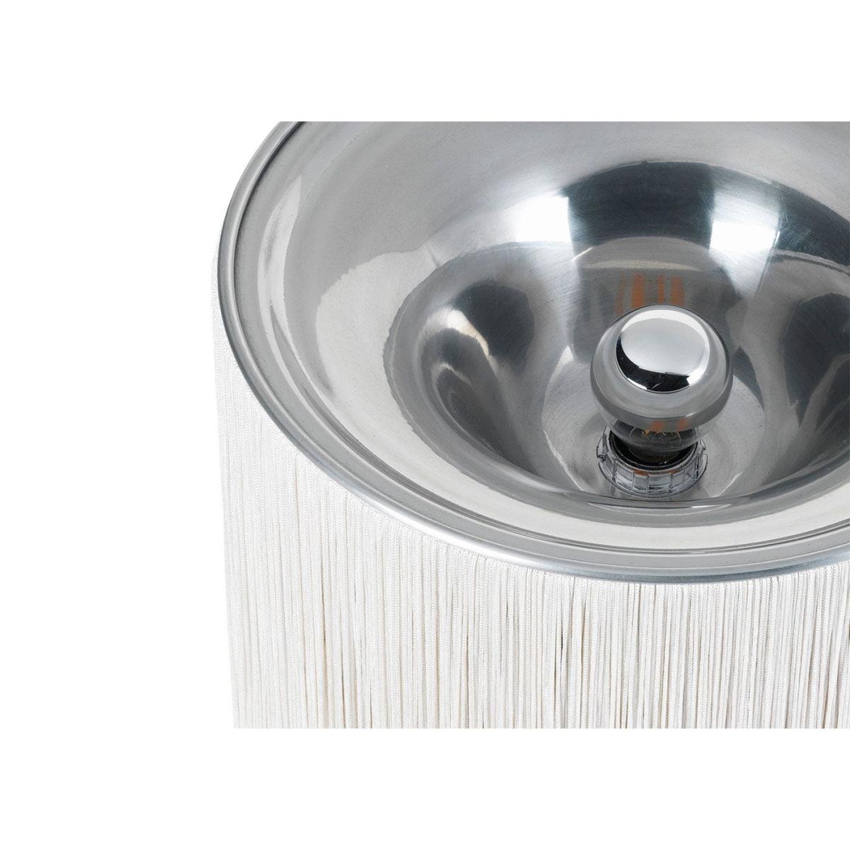 Gubi Model 597 Floor Lamp Polished Aluminum/Cream Fringe – image 2