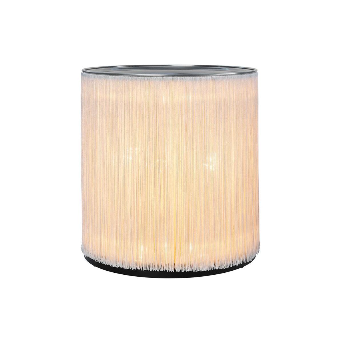 Gubi Model 597 Floor Lamp Polished Aluminum/Cream Fringe – image 3