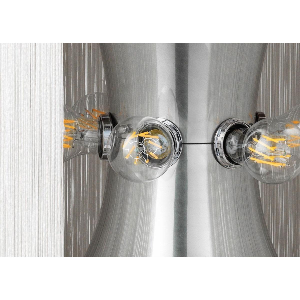 Gubi Model 597 Floor Lamp Polished Aluminum/Cream Fringe – image 4