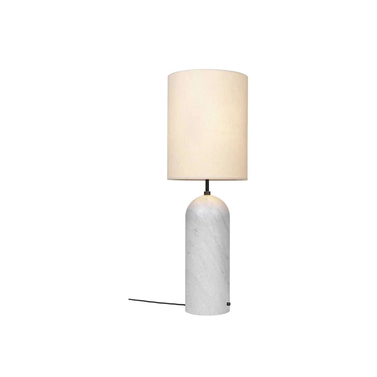 Gubi Gravity Floor Lamp XL High White Marble Base White Shade - Heal's UK Lighting – image 1