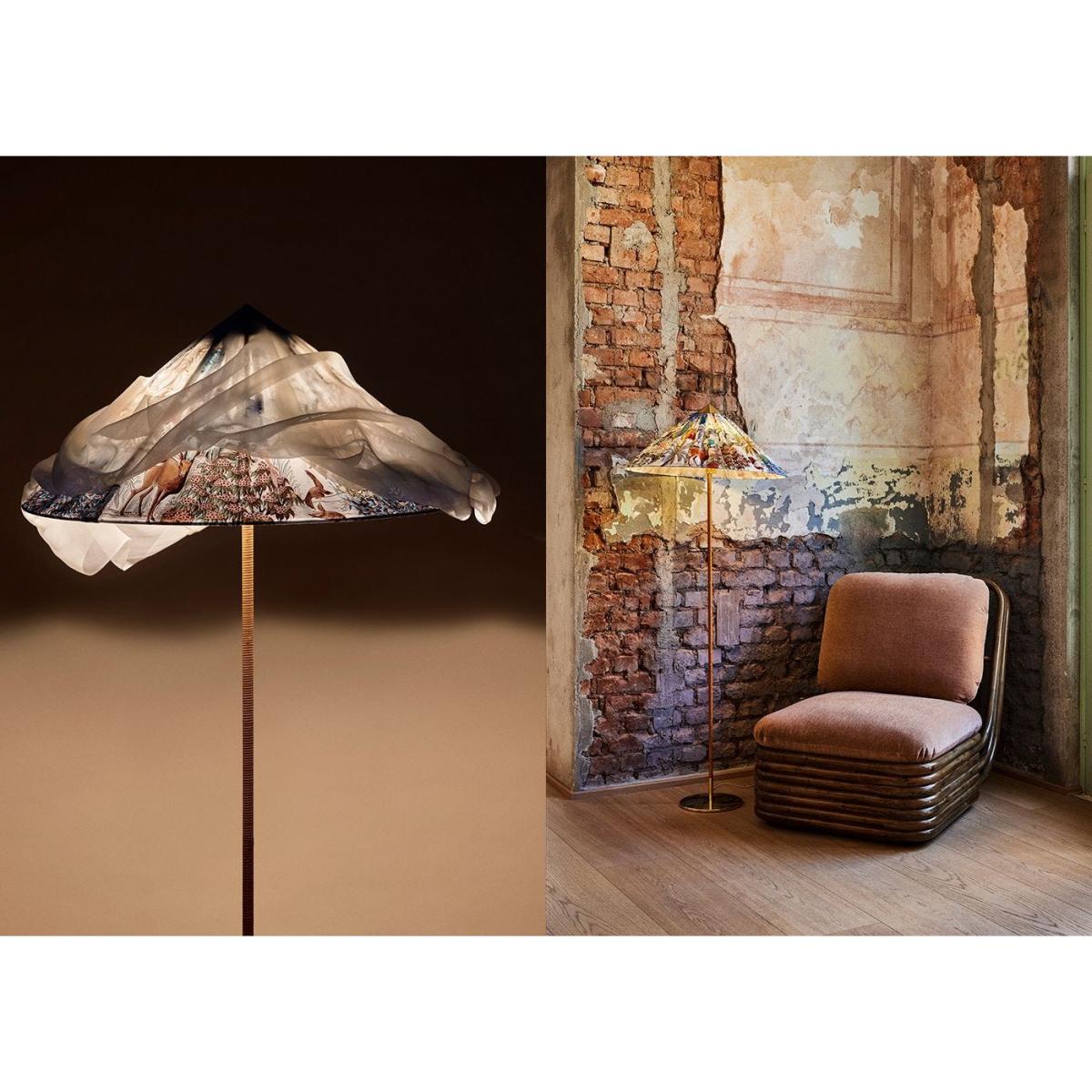 Gubi 9602 Floor Lamp Brass/Pierre Frey – image 3