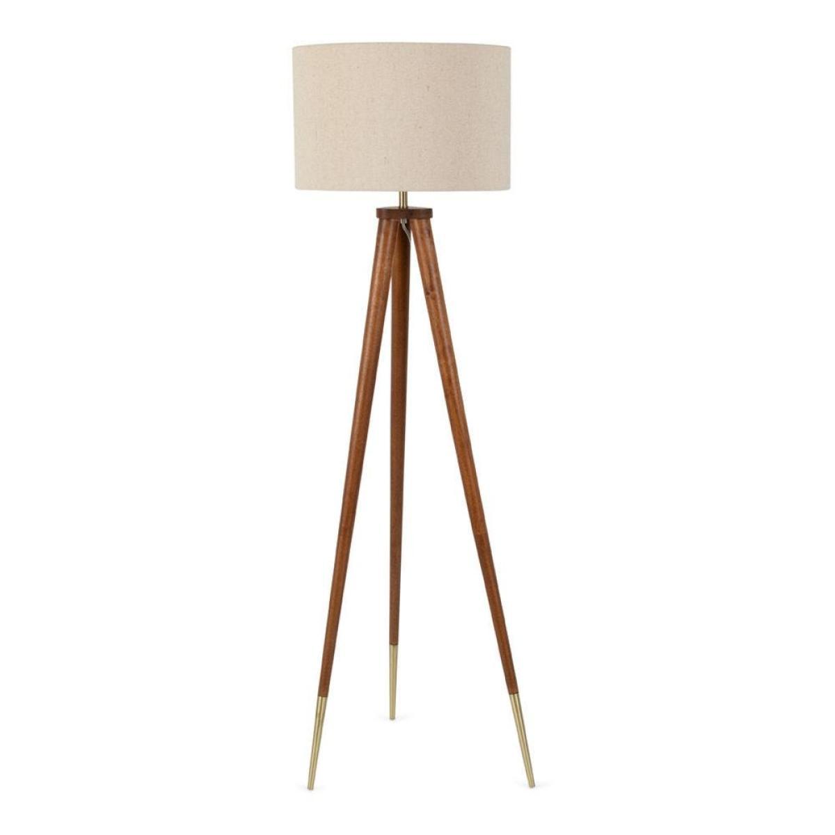 Heal's Hawkins Wooden Tripod Floor Lamp with Shade Ash - Heal's UK Lighting – image 2