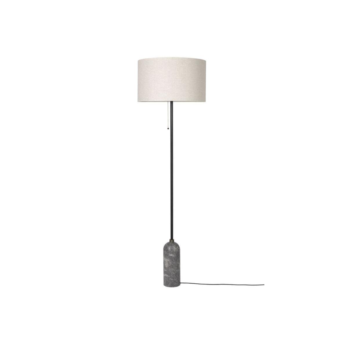 Gubi Gravity Floor Lamp Blackened Steel Base White Shade – image 3