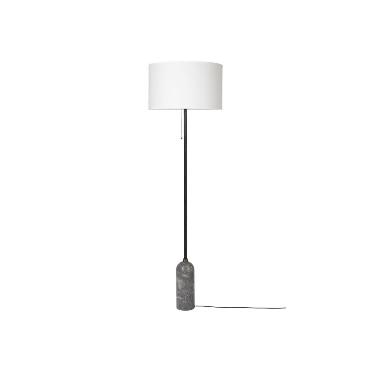 Gubi Gravity Floor Lamp Blackened Steel Base White Shade – image 5