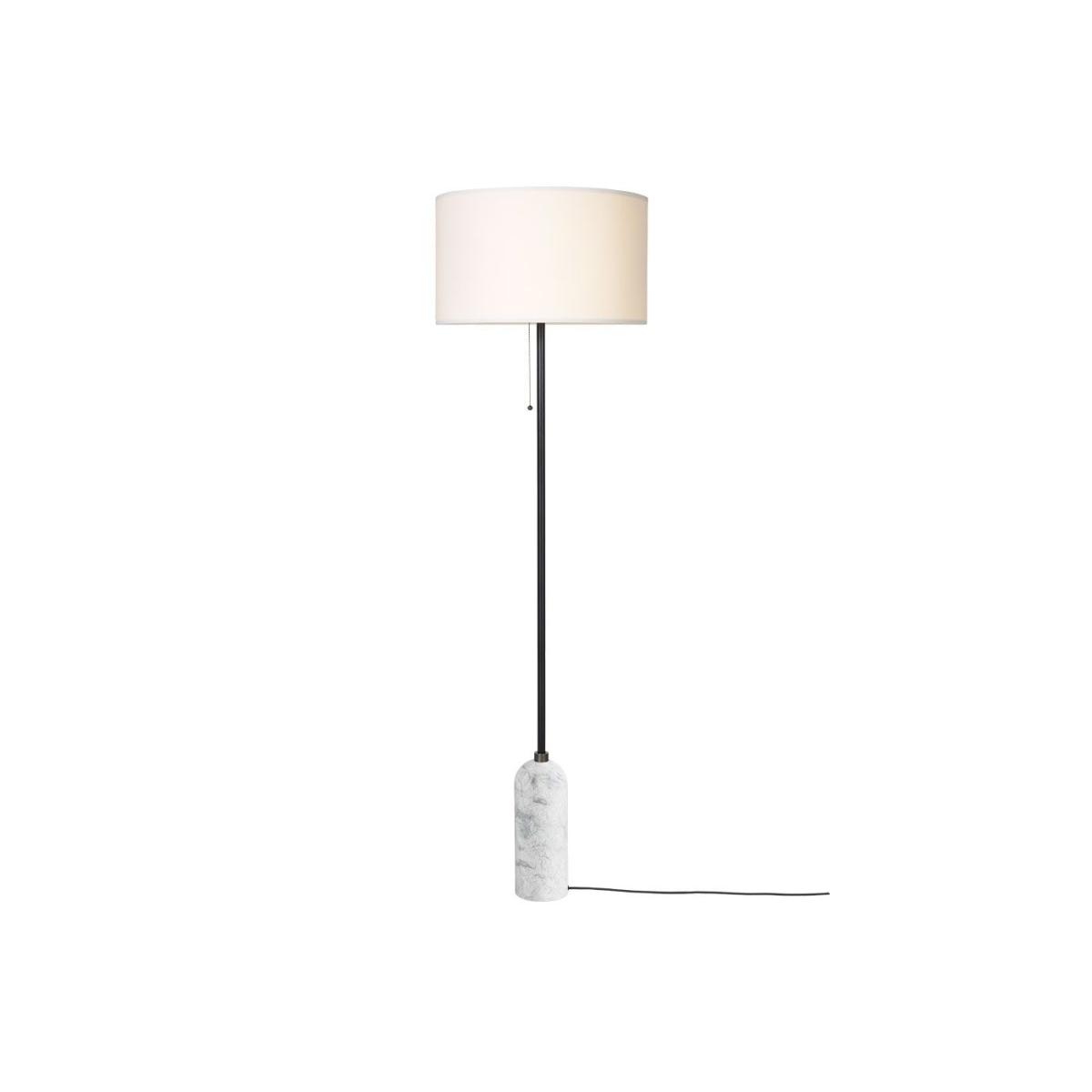 Gubi Gravity Floor Lamp Blackened Steel Base White Shade – image 7
