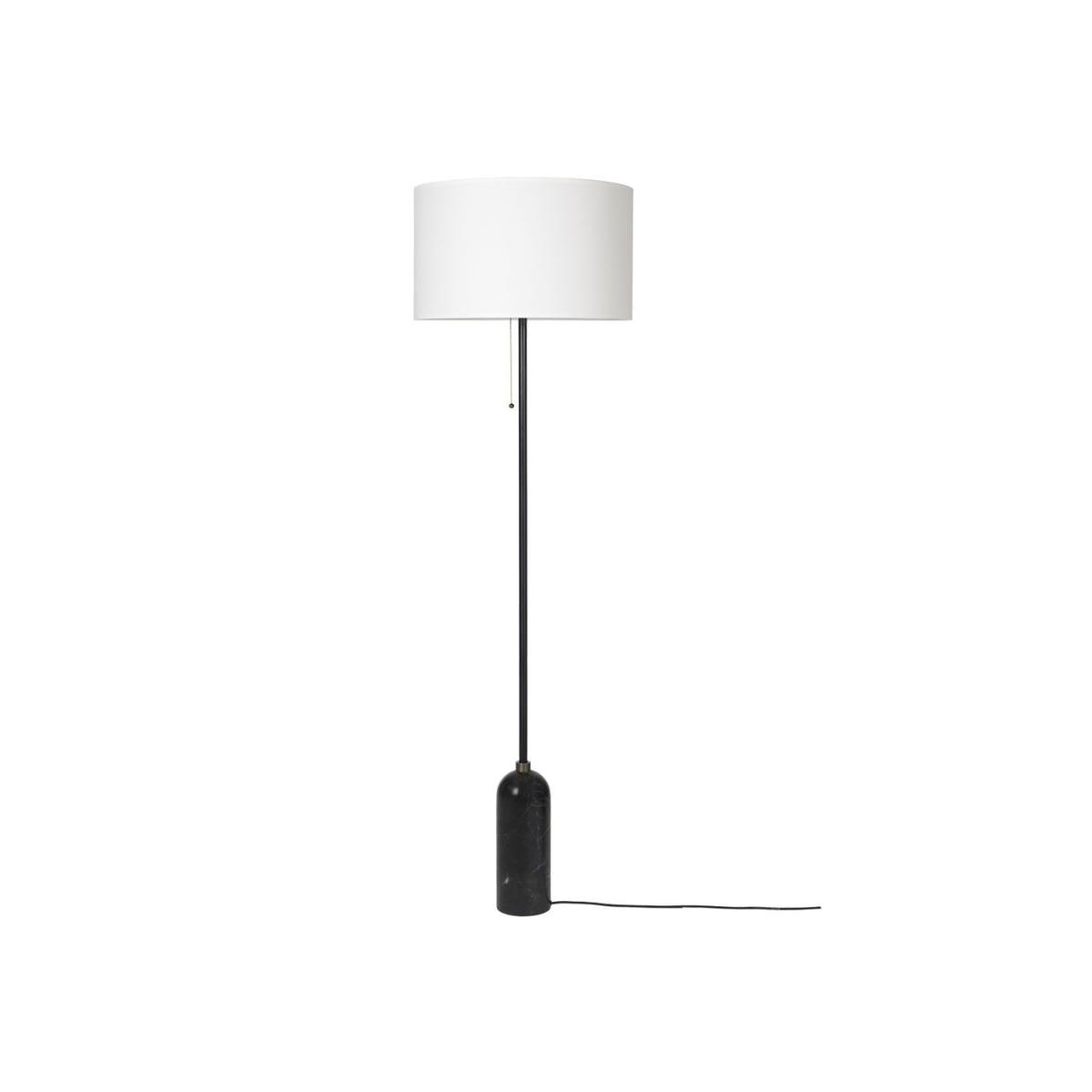 Gubi Gravity Floor Lamp Blackened Steel Base White Shade – image 8