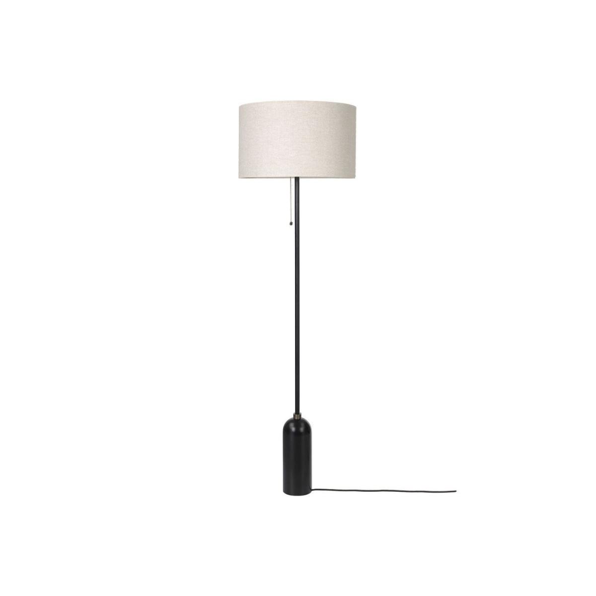 Gubi Gravity Floor Lamp Blackened Steel Base White Shade – image 9