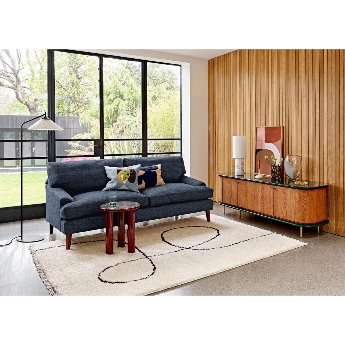 Heal's Pleated Floor Lamp Black/White – image 2