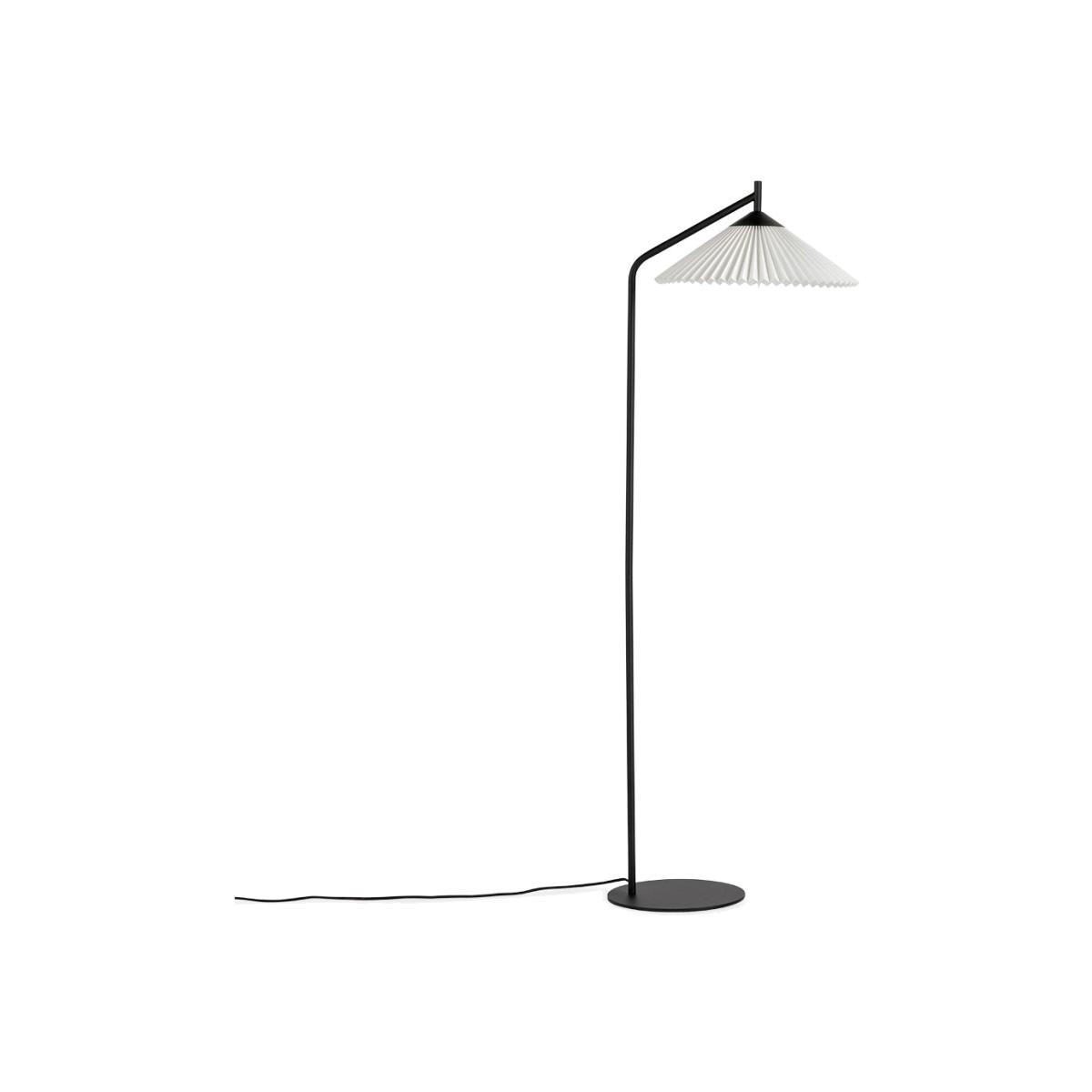Heal's Pleated Floor Lamp Black/White – image 1