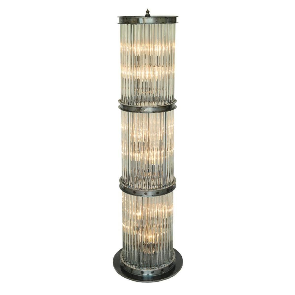 Timothy Oulton Rod Floor Lamp Natural Metal Tall - Heal's UK Lighting – image 3