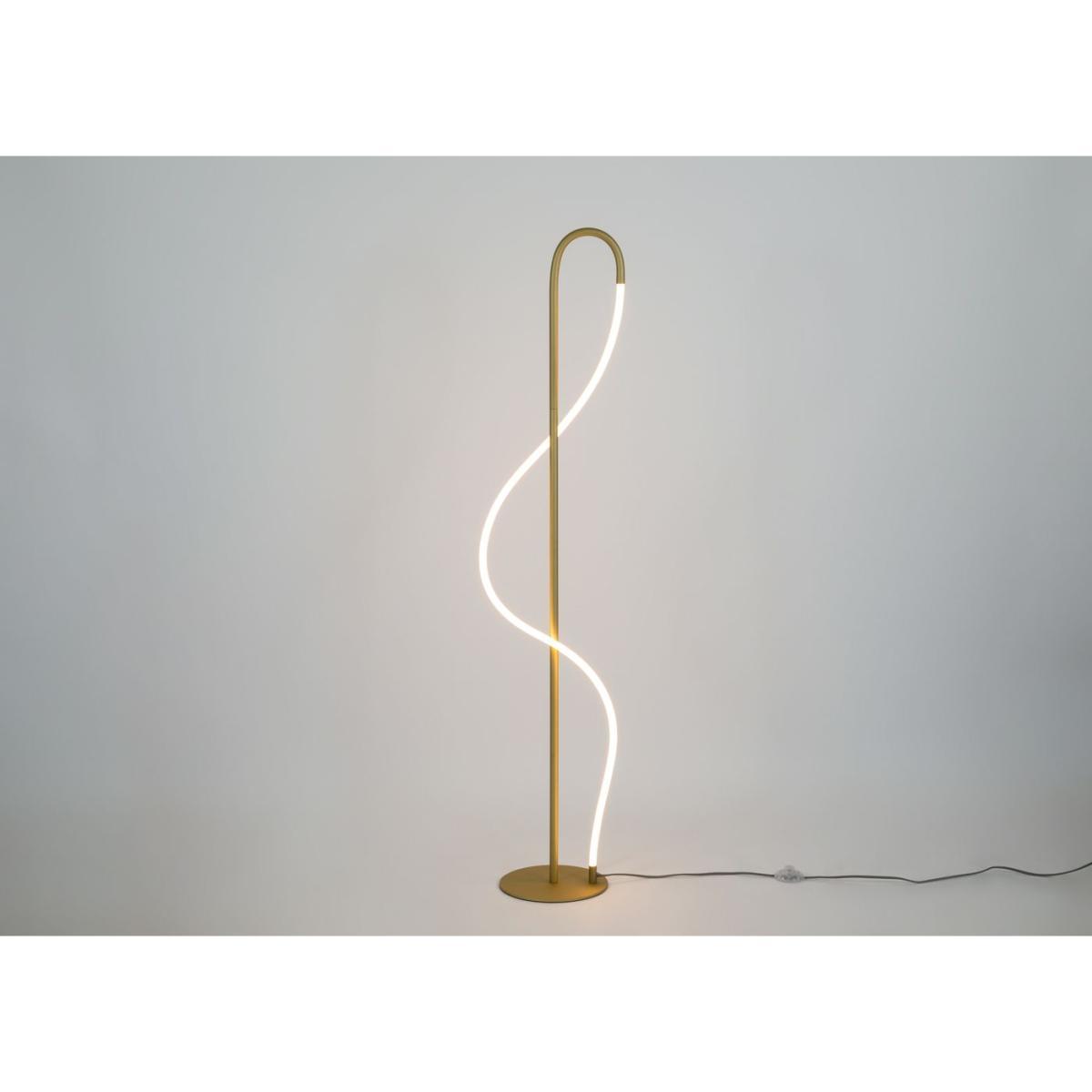 Heal's Wave LED Floor Lamp Satin Gold - Heal's UK Lighting – image 3