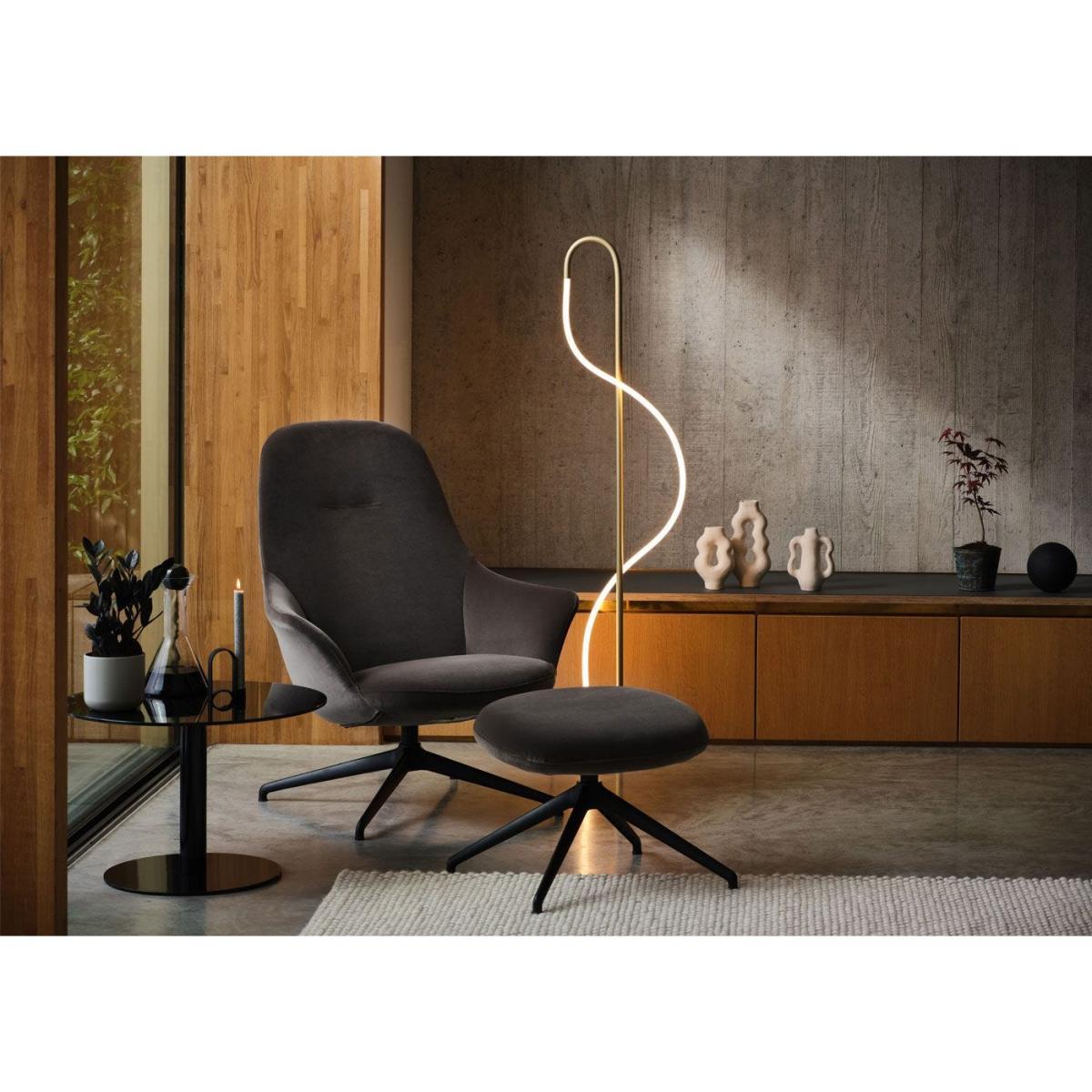 Heal's Wave LED Floor Lamp Satin Gold - Heal's UK Lighting – image 4
