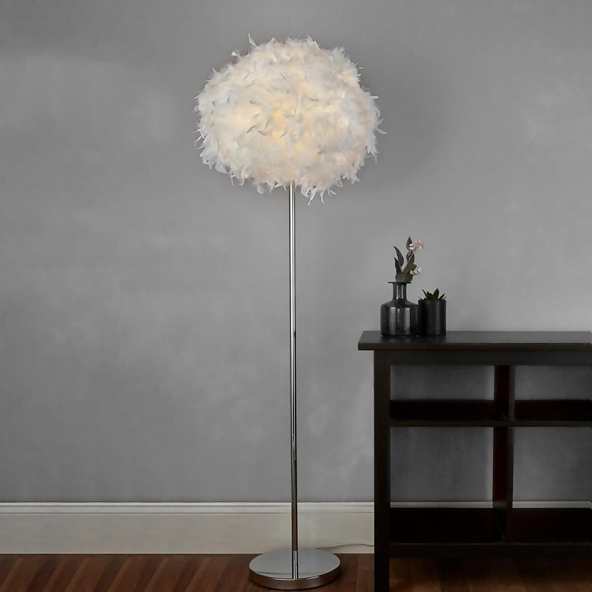 Hattie Feather Floor Lamp - White – image 4