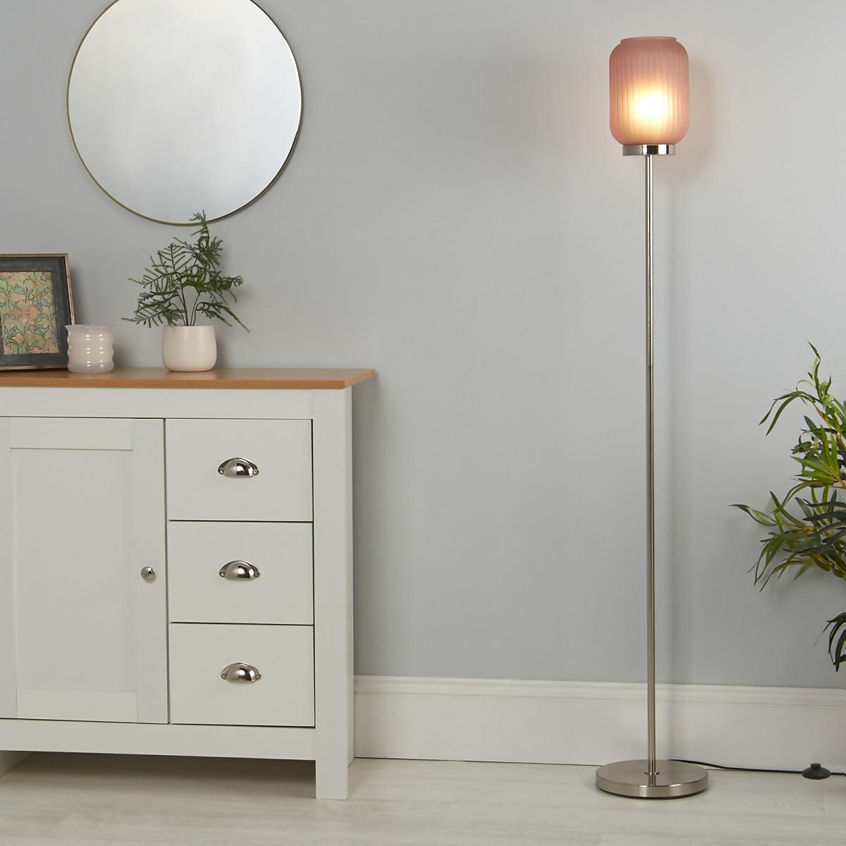Pearl Frosted Floor Lamp - Rose – image 1