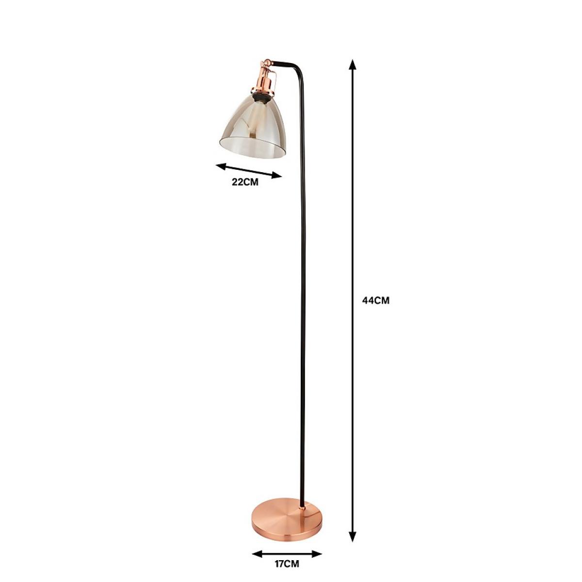 Decan Floor Lamp - Smoke & Copper – image 6