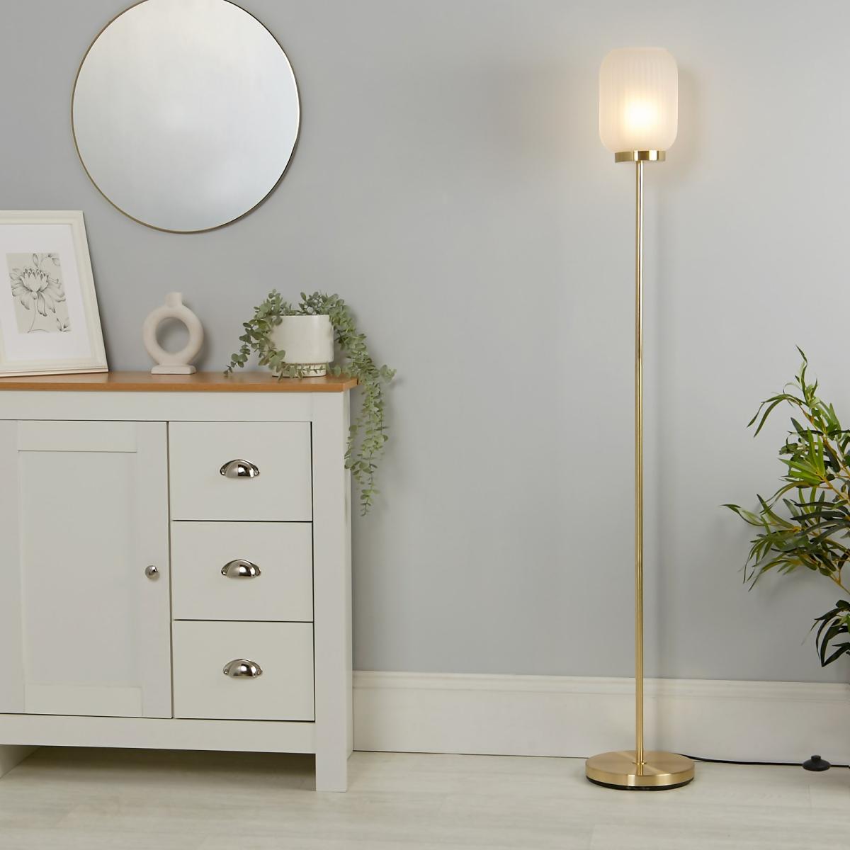 Pearl Frosted Floor Lamp - White – image 1