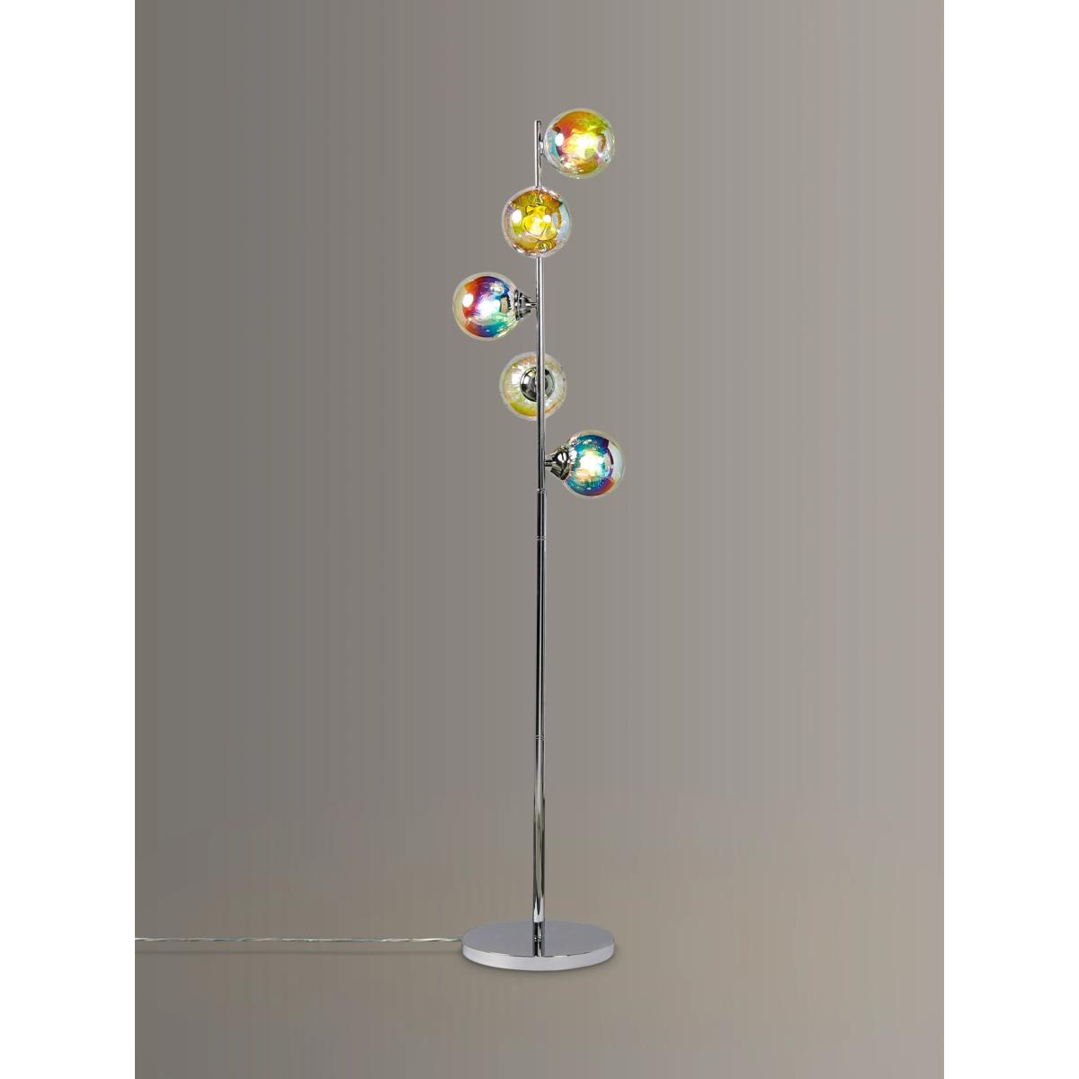 John Lewis & Partners Jester Iridescent 5 Light Floor Lamp, Multi – image 2